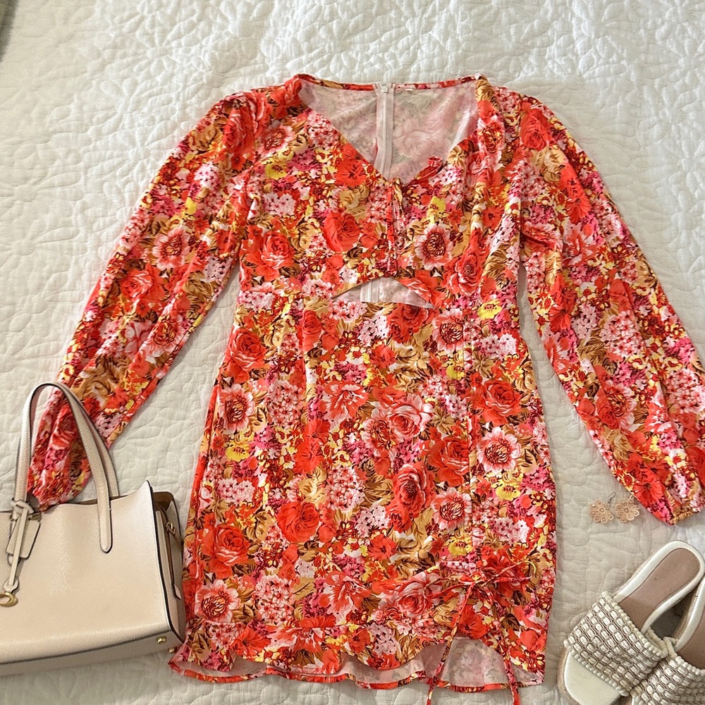 Floral Long Sleeve Dress